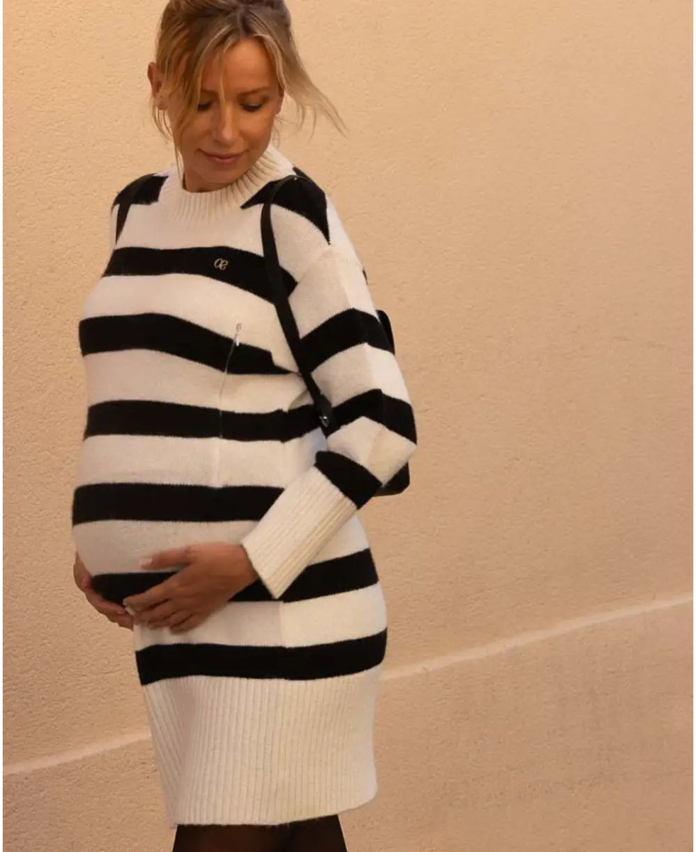 White maternity outlet jumper