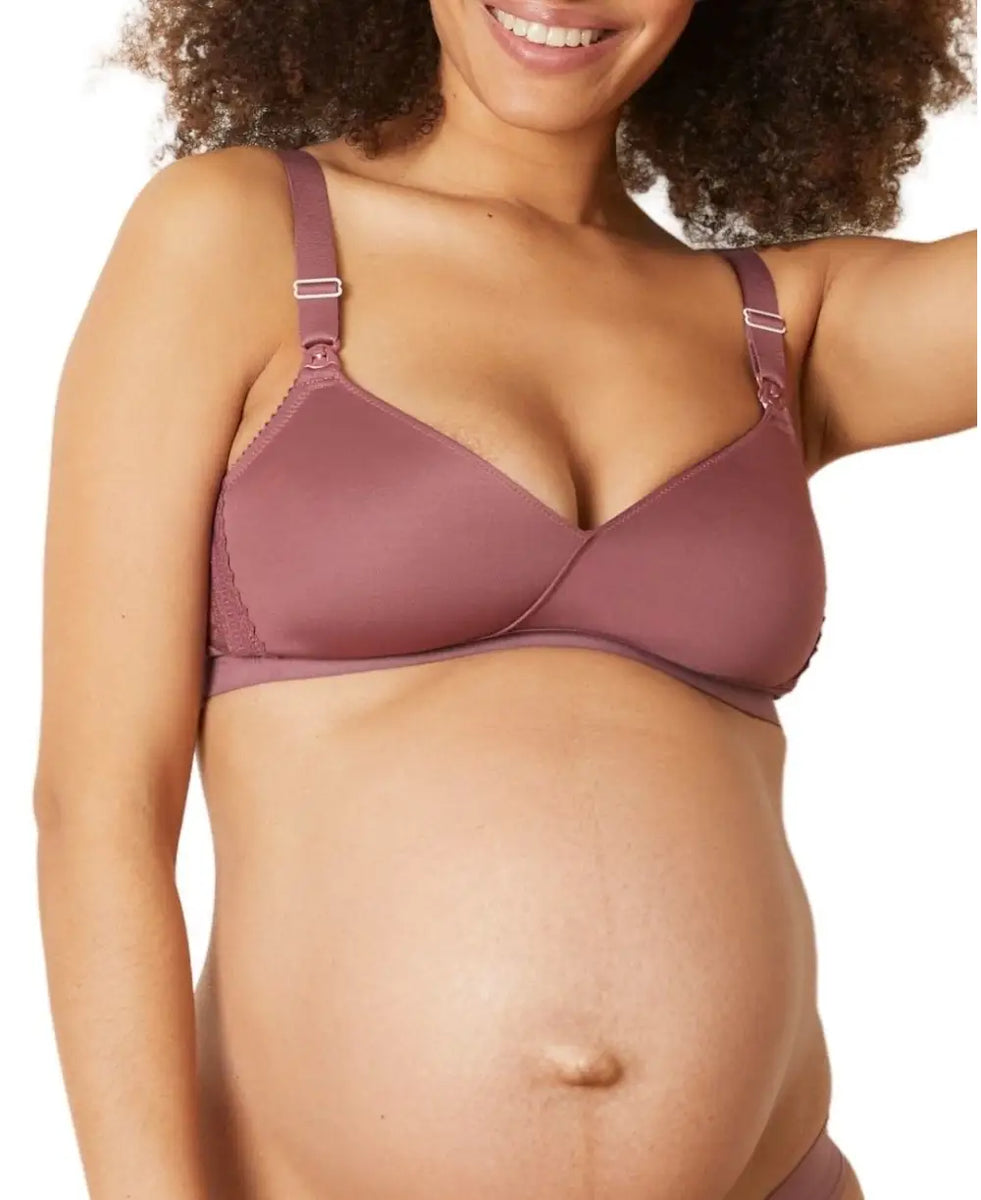 Serena Maternity and Nursing Bra plum