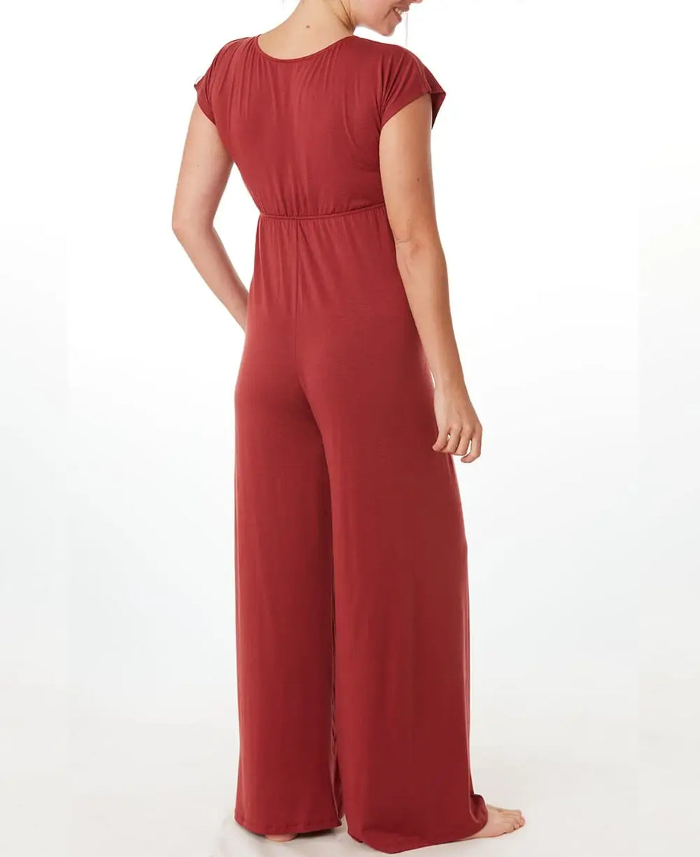 Maternity and nursing suit terracotta | Cache Coeur – Cache