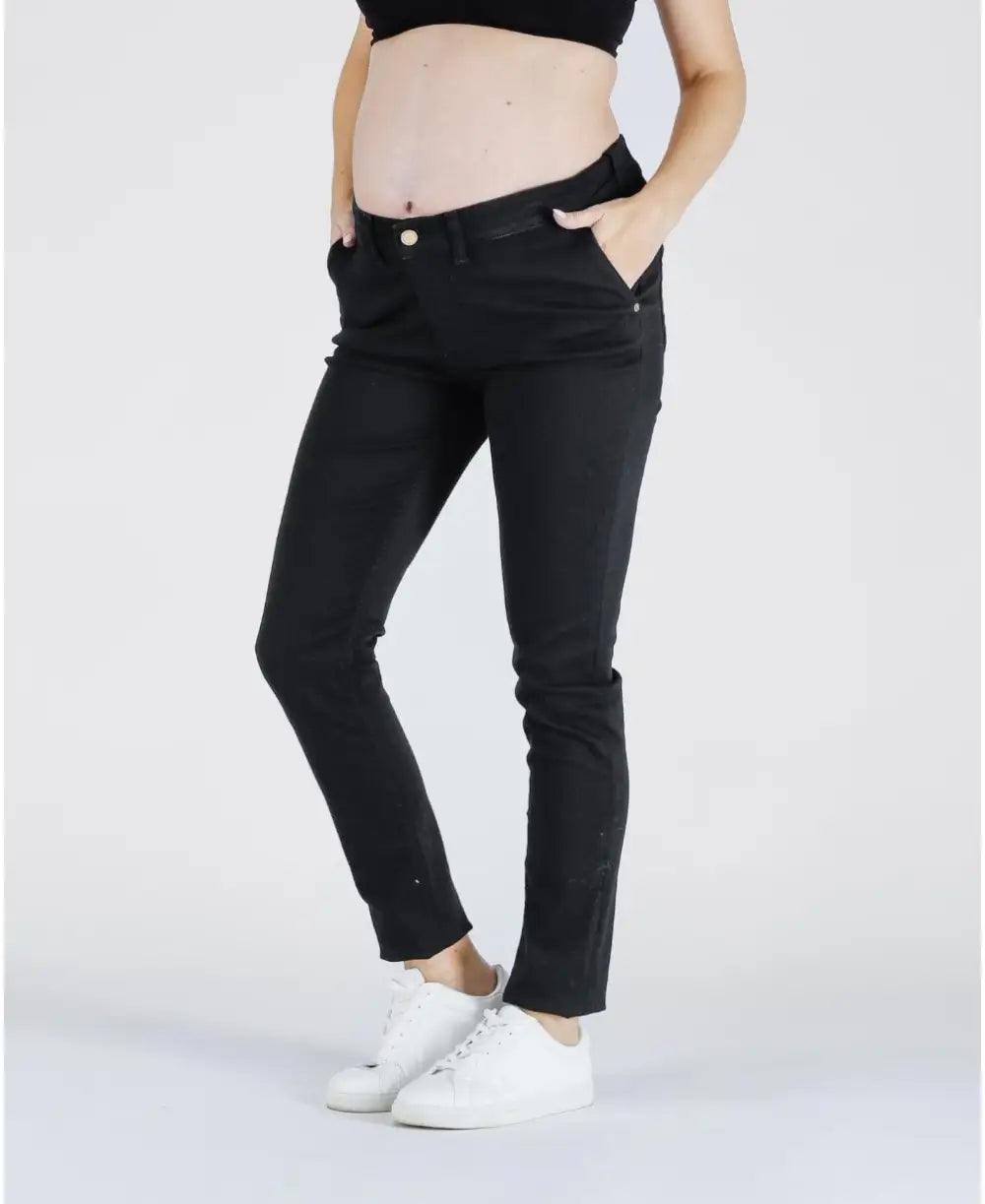 Maternity and postpartum black denim Sharon - Jeans