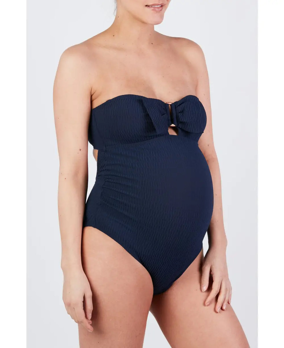 Maternity strapless swimsuit sales