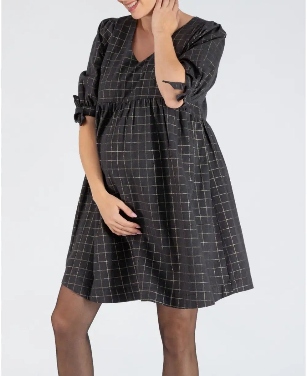 grey nursing dress Ripe Crop Top Nursing Dress (Olive White)