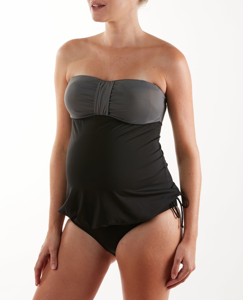 Maternity tankini eden black