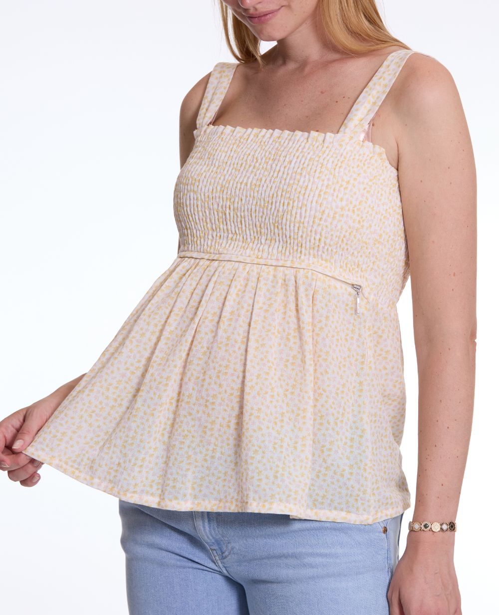 Maternity and Nursing Top Ambre yellow