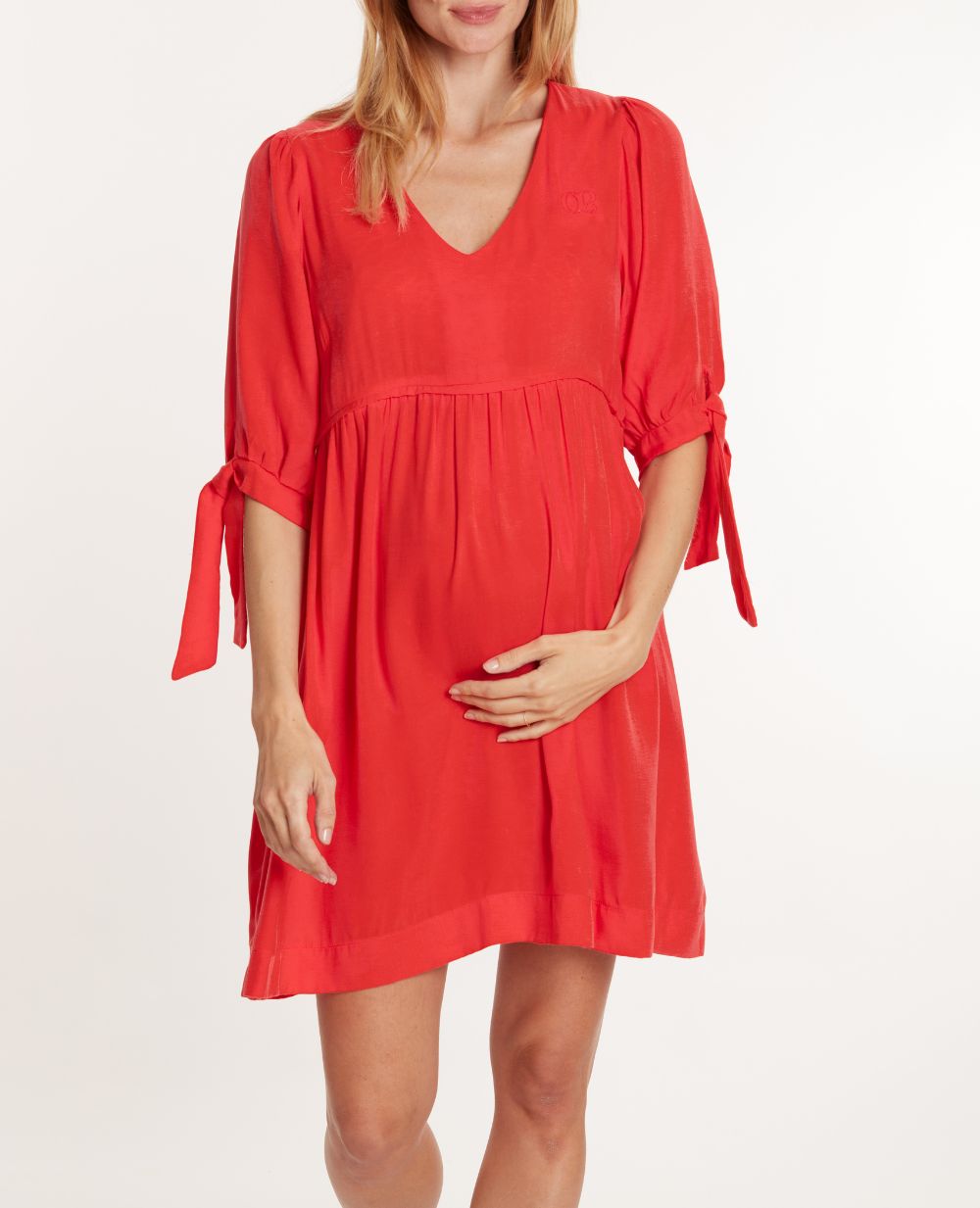Short maternity and nursing dress Amy Coral