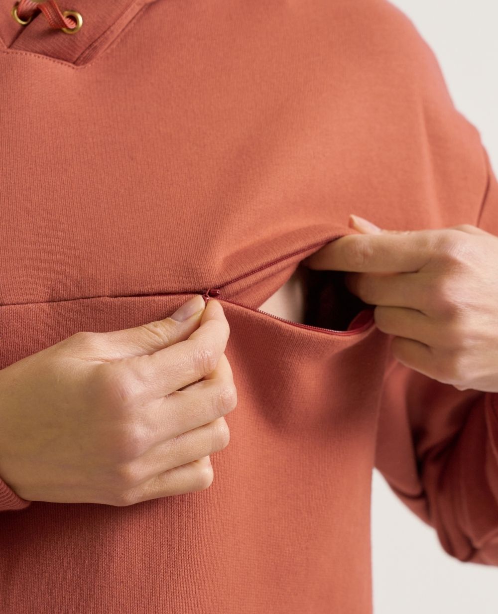 Nursing Sweatshirt Boston Terracotta
