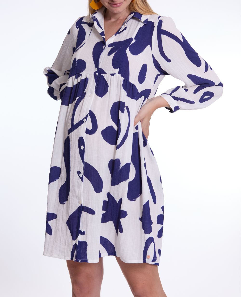 Calliopé maternity and nursing shirt dress