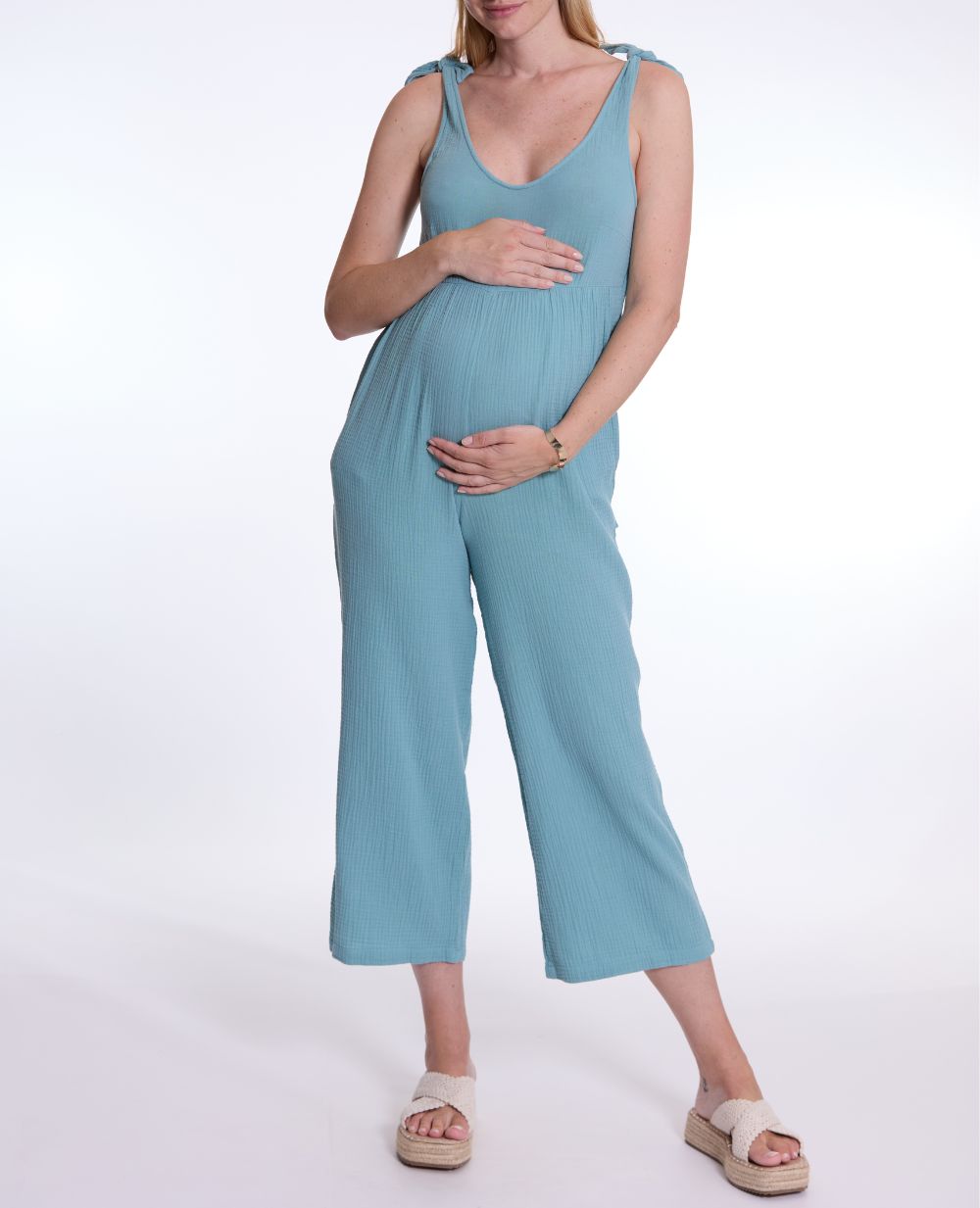 Maternity and nursing jumpsuit Canyon Ocean