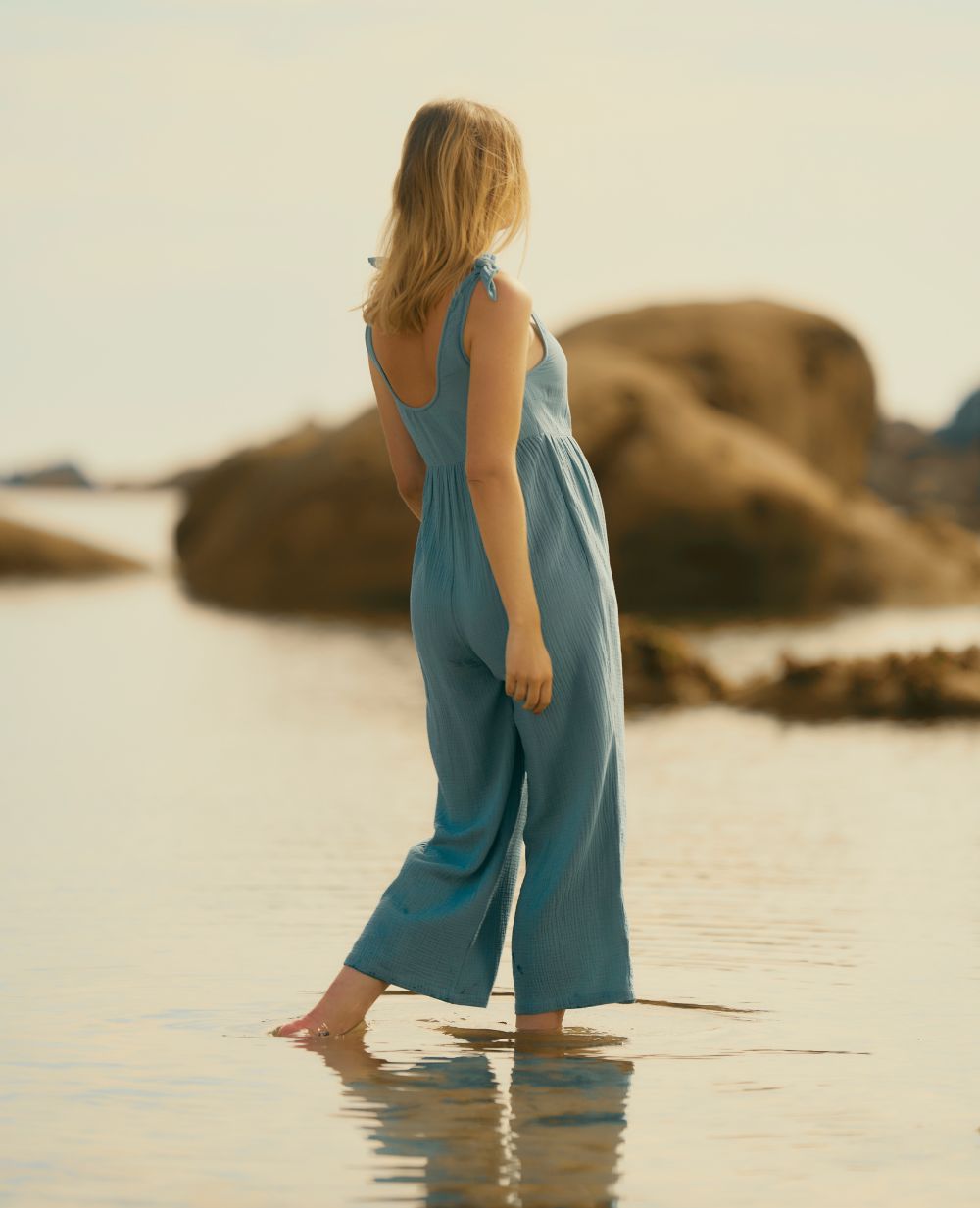 Maternity and nursing jumpsuit Canyon Ocean