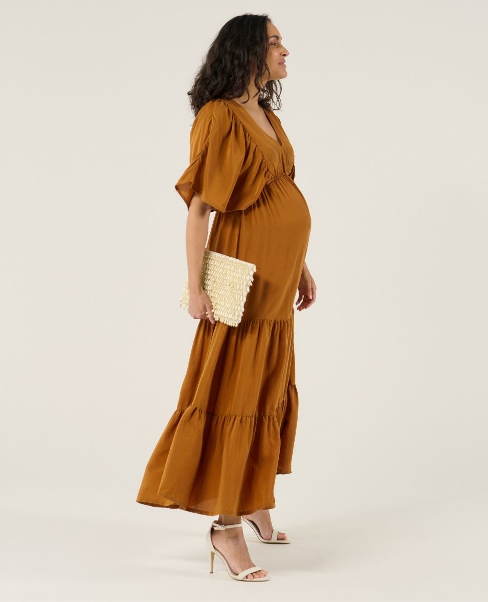 Claudette nursing bohemian maxi dress