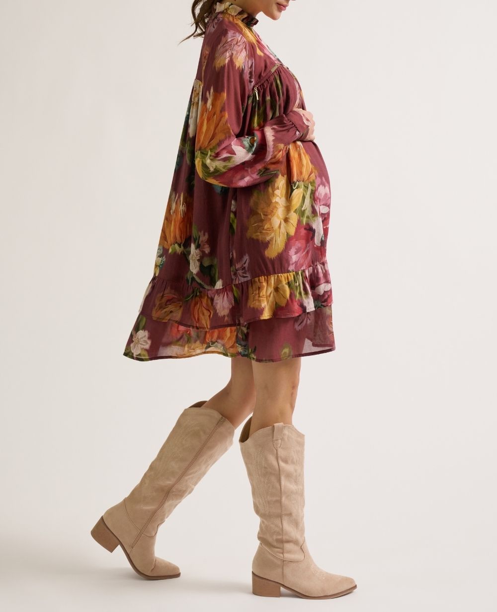 long sleeve nursing dress Nursing Dress Elisabeth L
