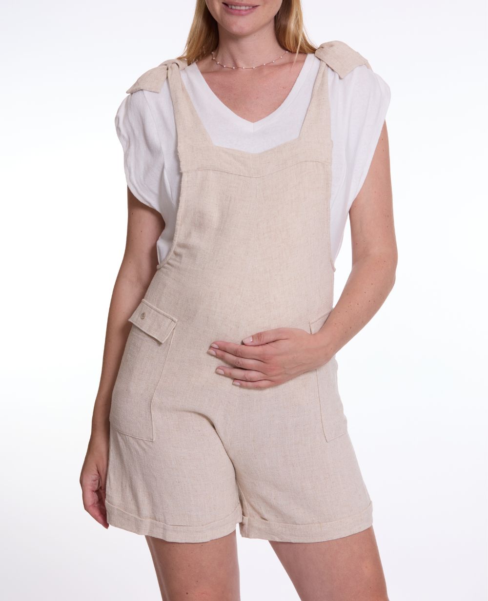 Maternity Shorts Overall Eloise Natural