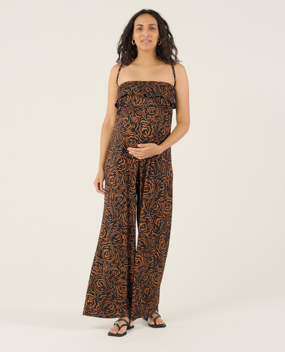 brown nursing dress H&M MAMA - Dark Brown/Polka Dot MAMA Nursing Wrap Dress - Size: XS