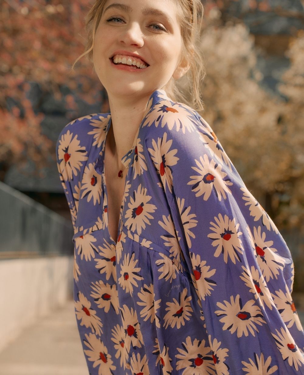 Nursing Blouse & Shirt Madeleine Cornflower