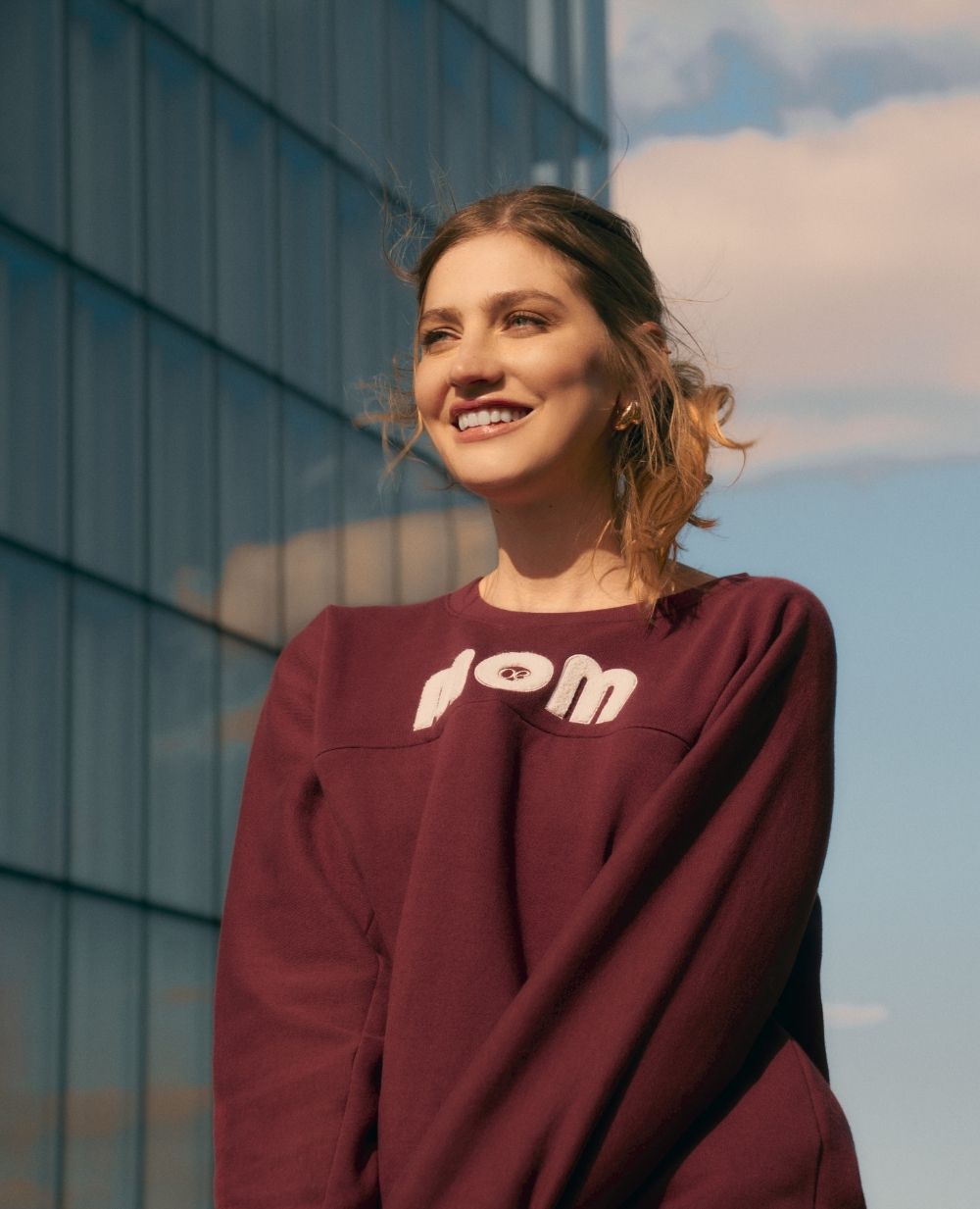 Nursing Sweatshirt Mom Plum