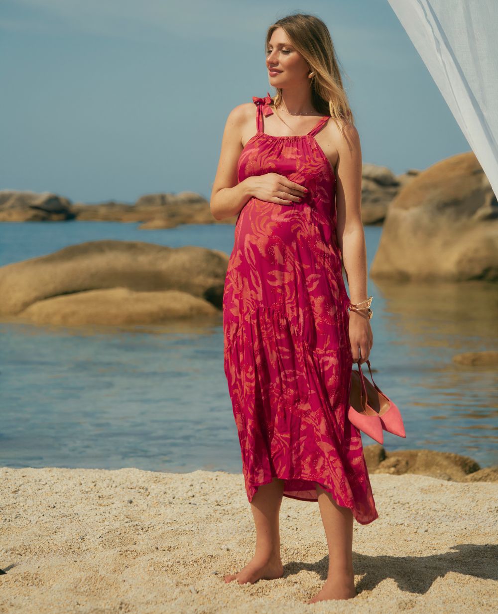 Nagoya Maternity and Nursing Maxi Dress