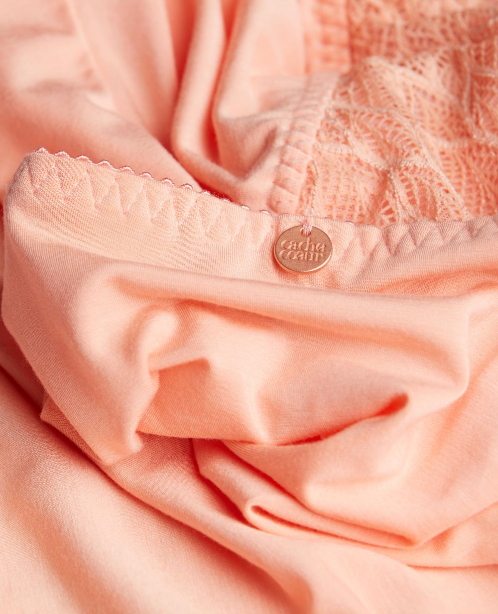 Maternity and nursing nightie Bliss peach