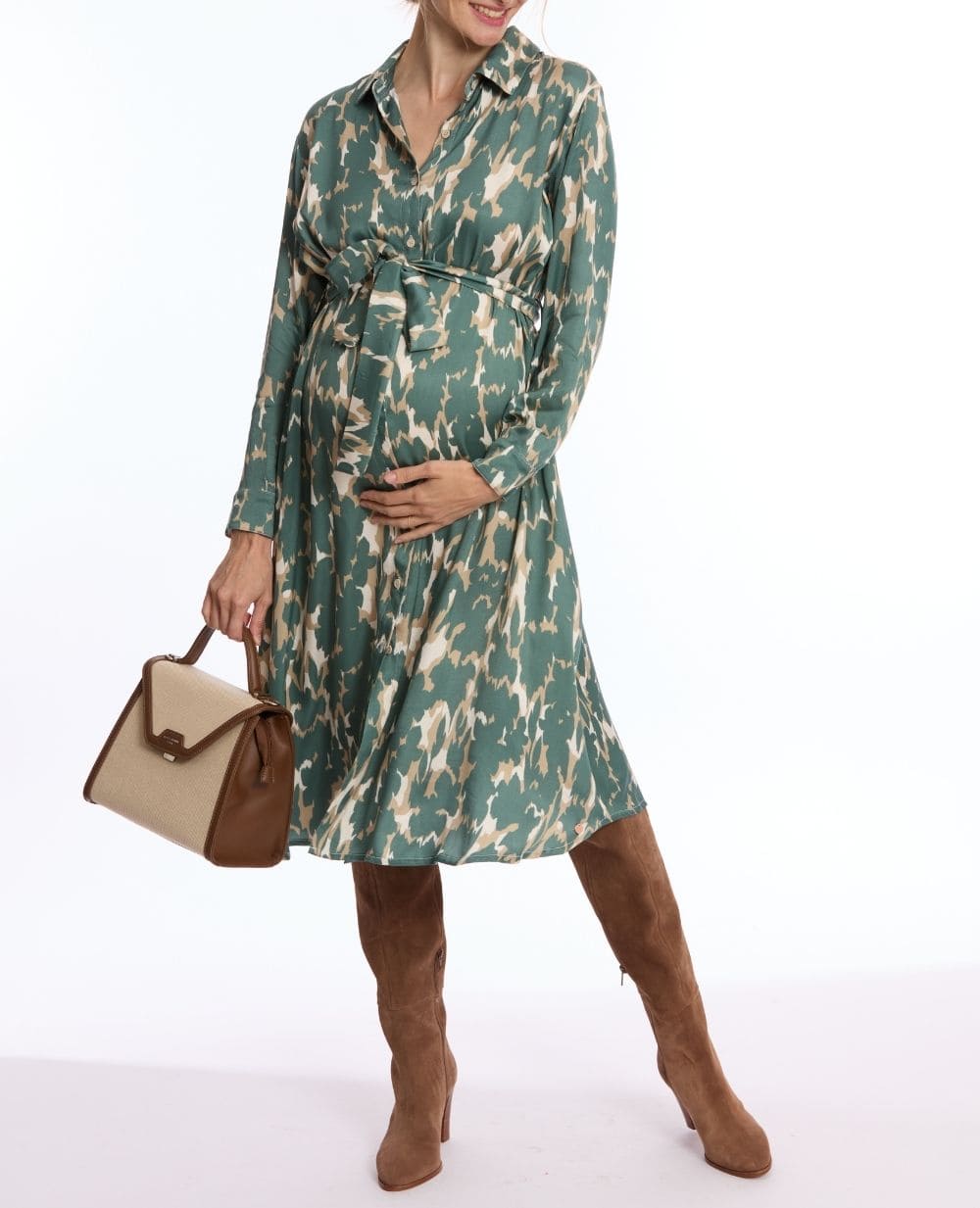 Maternity and Nursing Shirt Dress Rym Maternity and Nursing Shirt Dress Rym