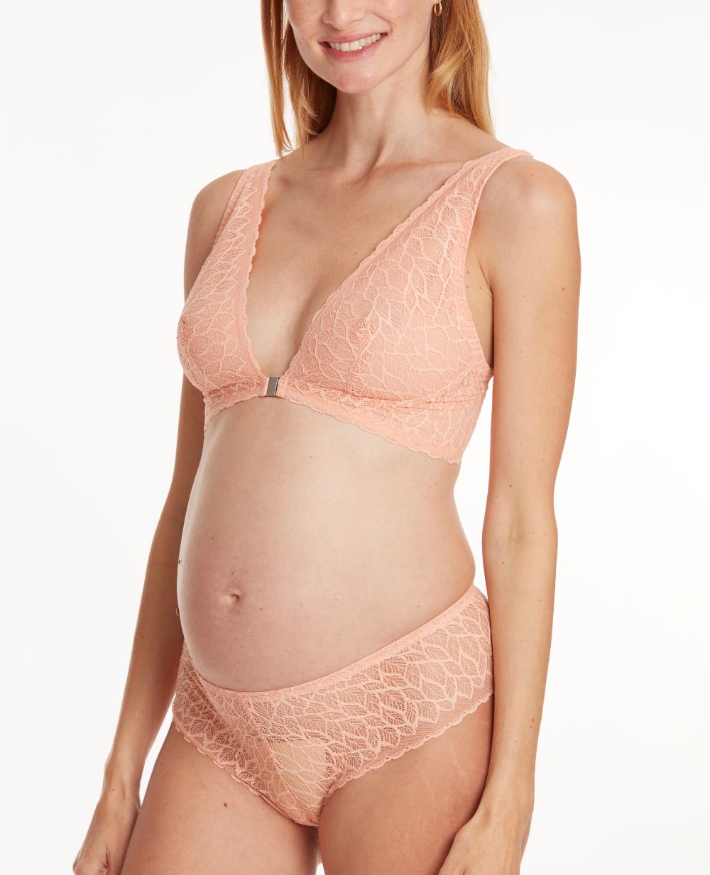 Maternity and nursing bra Bliss peach