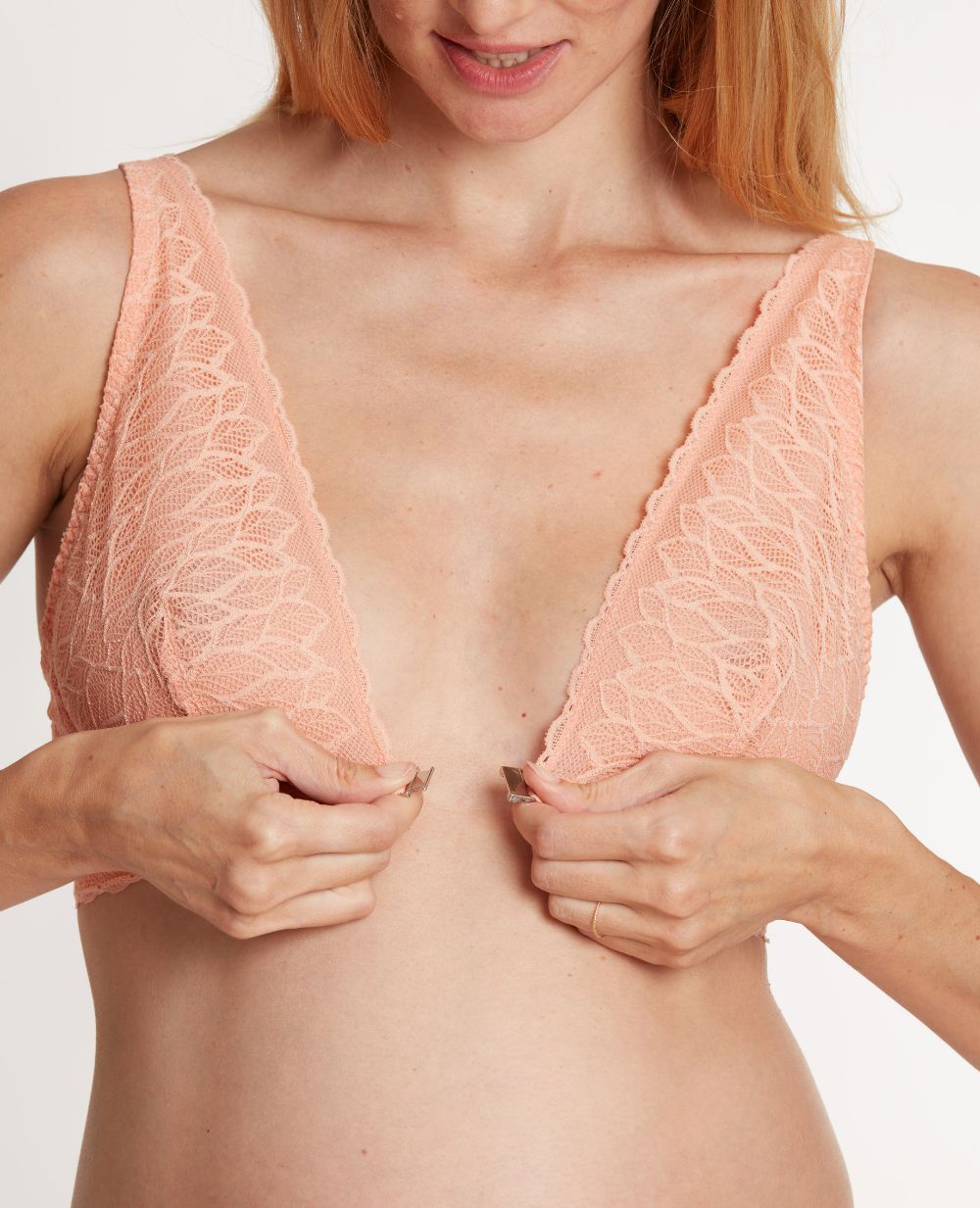 Maternity and nursing bra Bliss peach