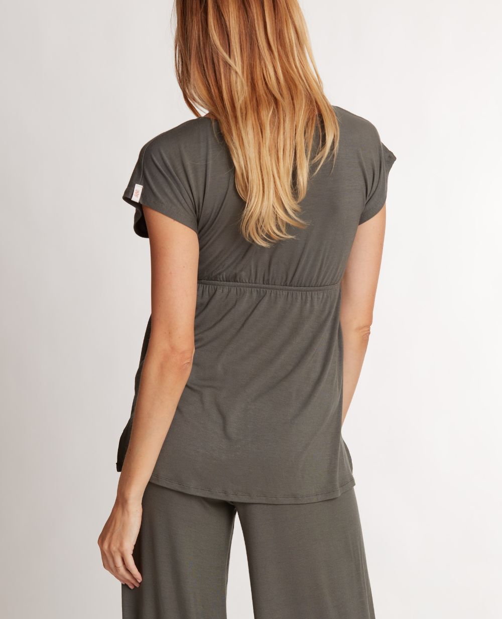 Pregnancy and Breastfeeding tunic kaki