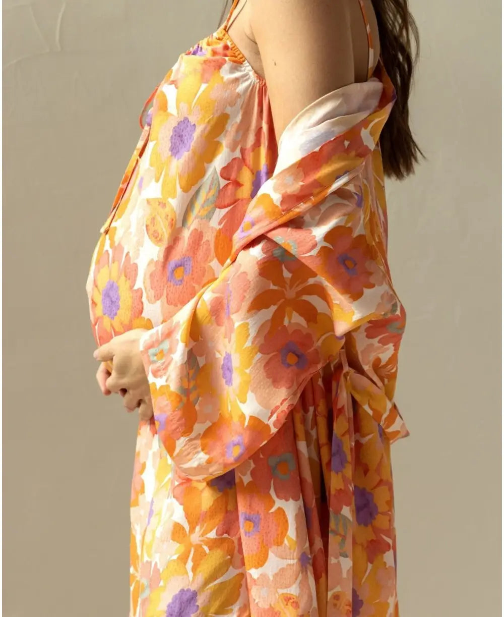 Barbara Maternity and Nursing Kimono - Nightdress