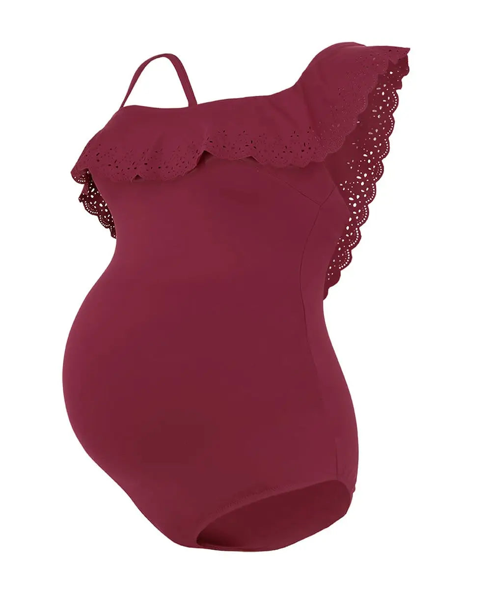 Bloom maternity swimsuit burgundy