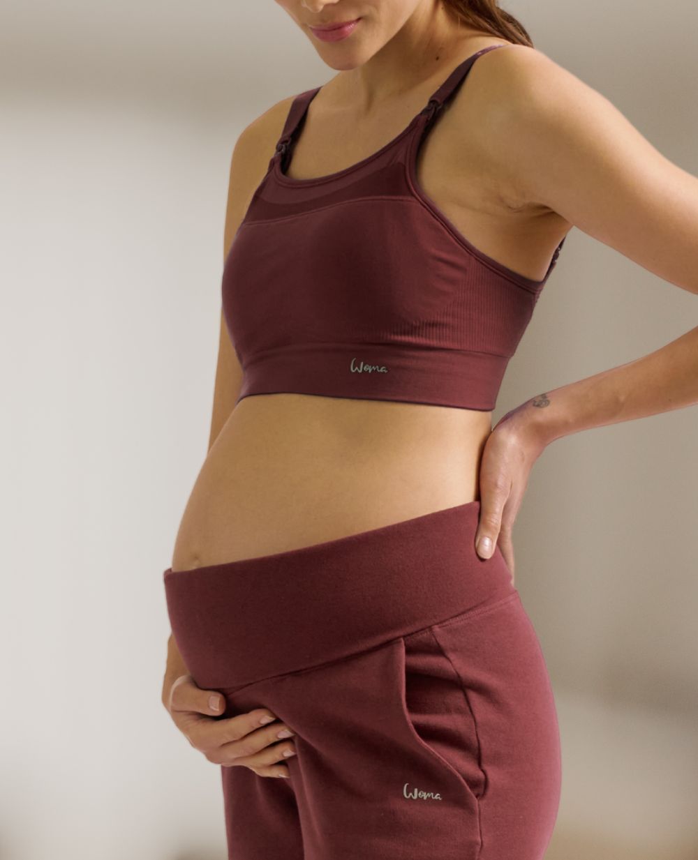 Woma Plum Maternity & Nursing Sports Bra