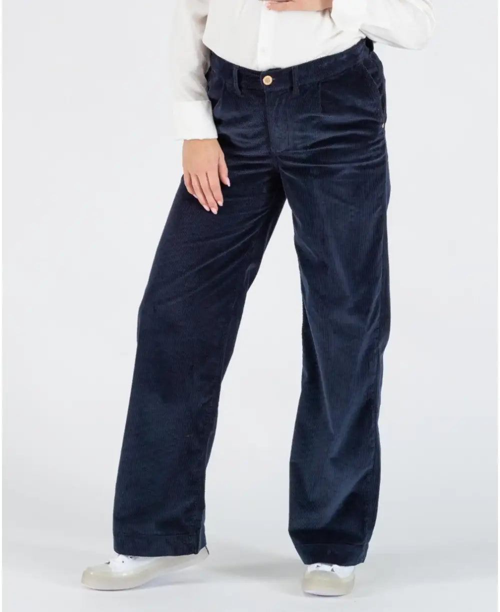 Clyde maternity velvet pants navy - Pantalons