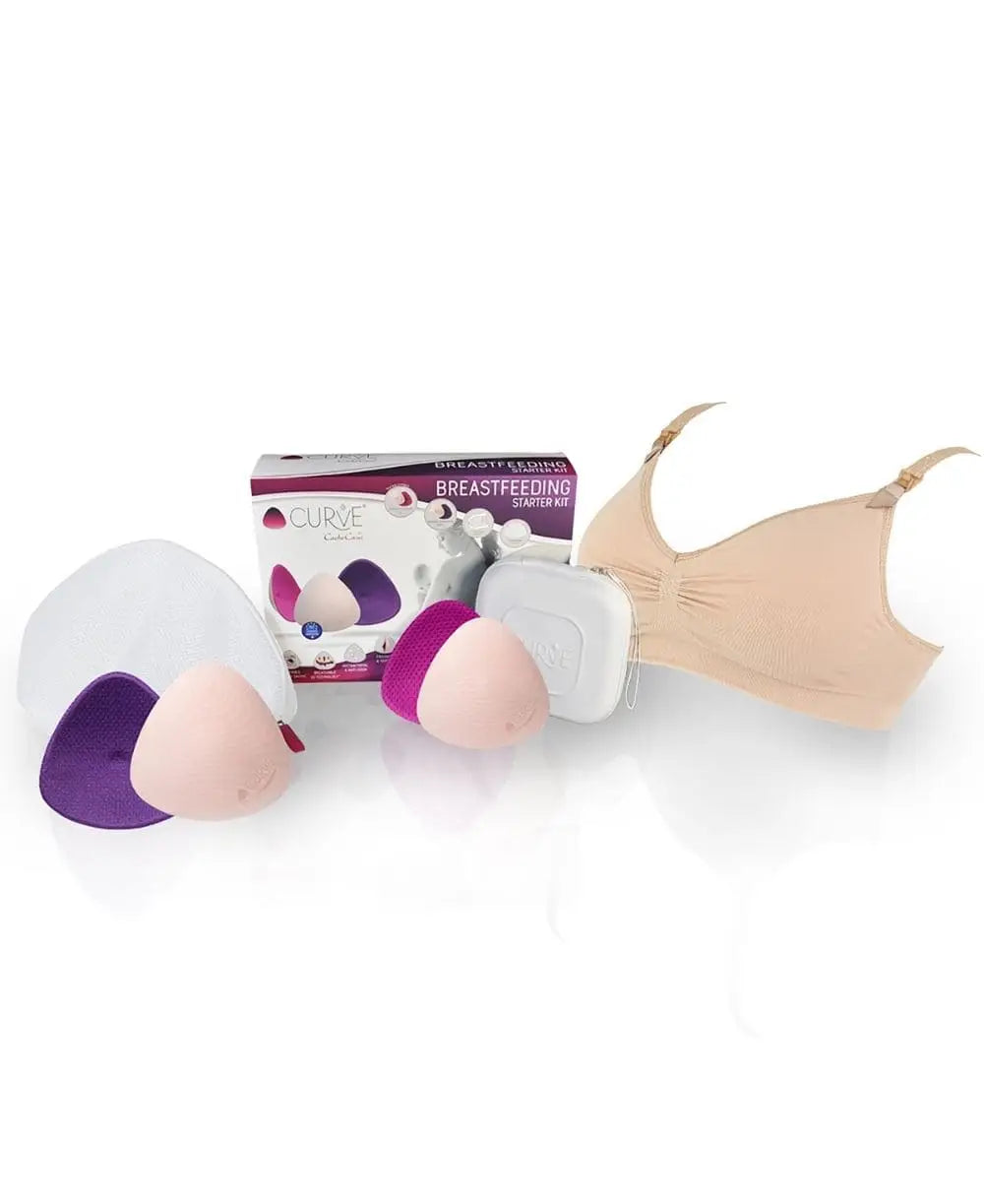 Curve Breastfeeding starter kit | Nude bra - Pads