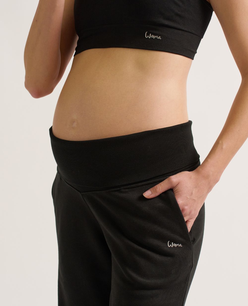 Woma Maternity Joggers Black