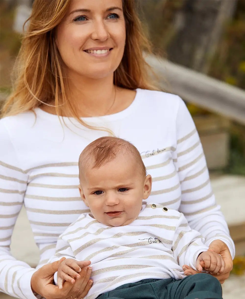 White 2025 nursing shirt