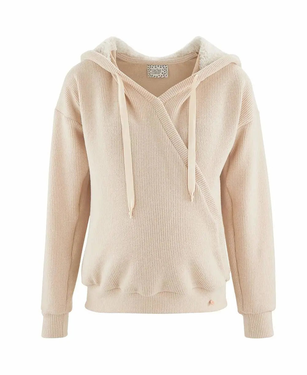 Maternity and nursing hoodie Sweet Home oats