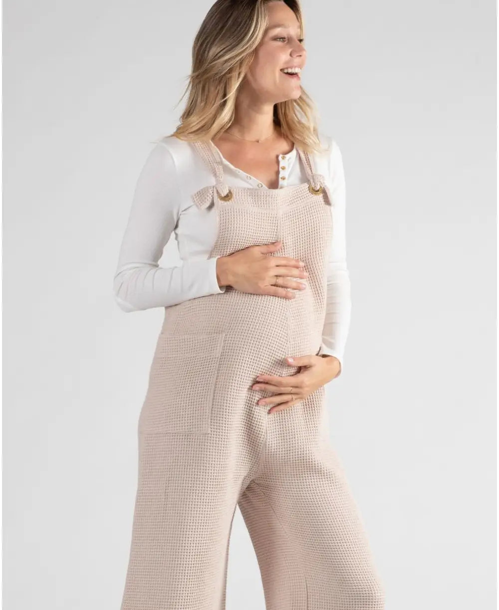 Maternity and nursing overalls MAYA beige - Overall