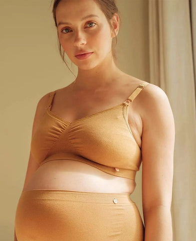 Maternity and nursing seamless bra Organic cumin - Bra