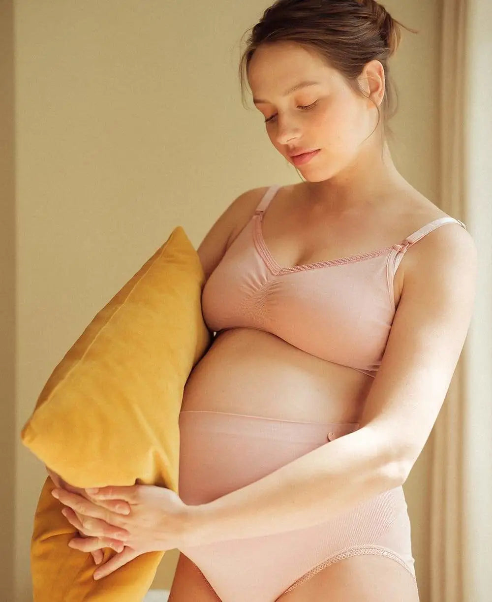 Maternity and nursing seamless bra Milk green - Cache Coeur – Cache Cœur US