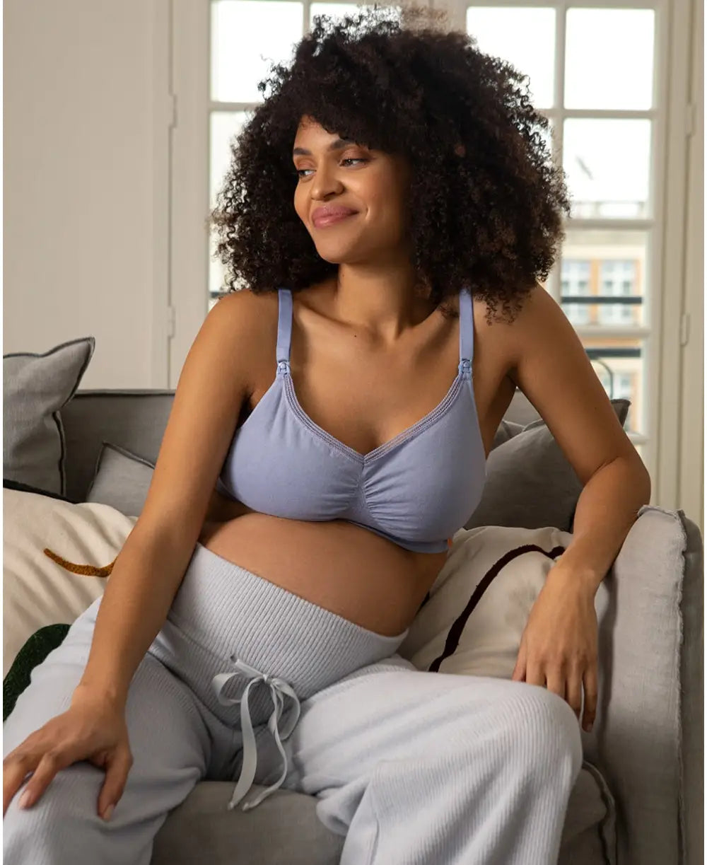 COLOMI Maternity Nursing Bra Seamless Nursing Bra Breastfeeding and Sleep  Without Underwire for Women : : Fashion