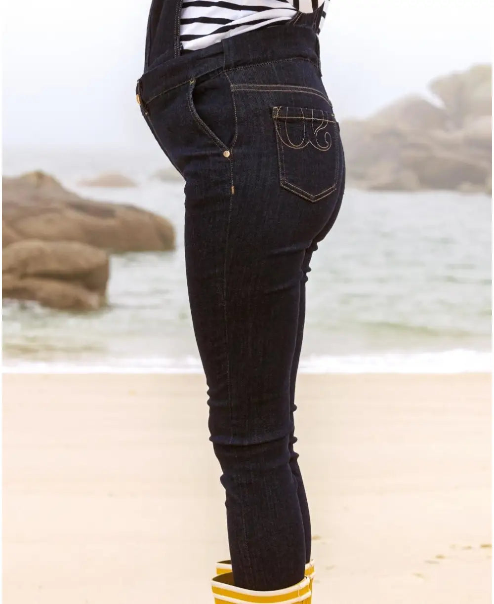 Slim-fit pregnancy jeans Sharon dark blue