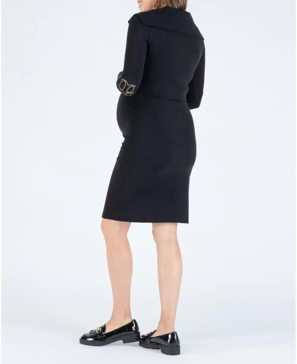 Maternity and pregnancy dress Favo black | Cache Coeur Cache Cur US Maternity and pregnancy dress Favo black | Cache Coeur Cache Cur US