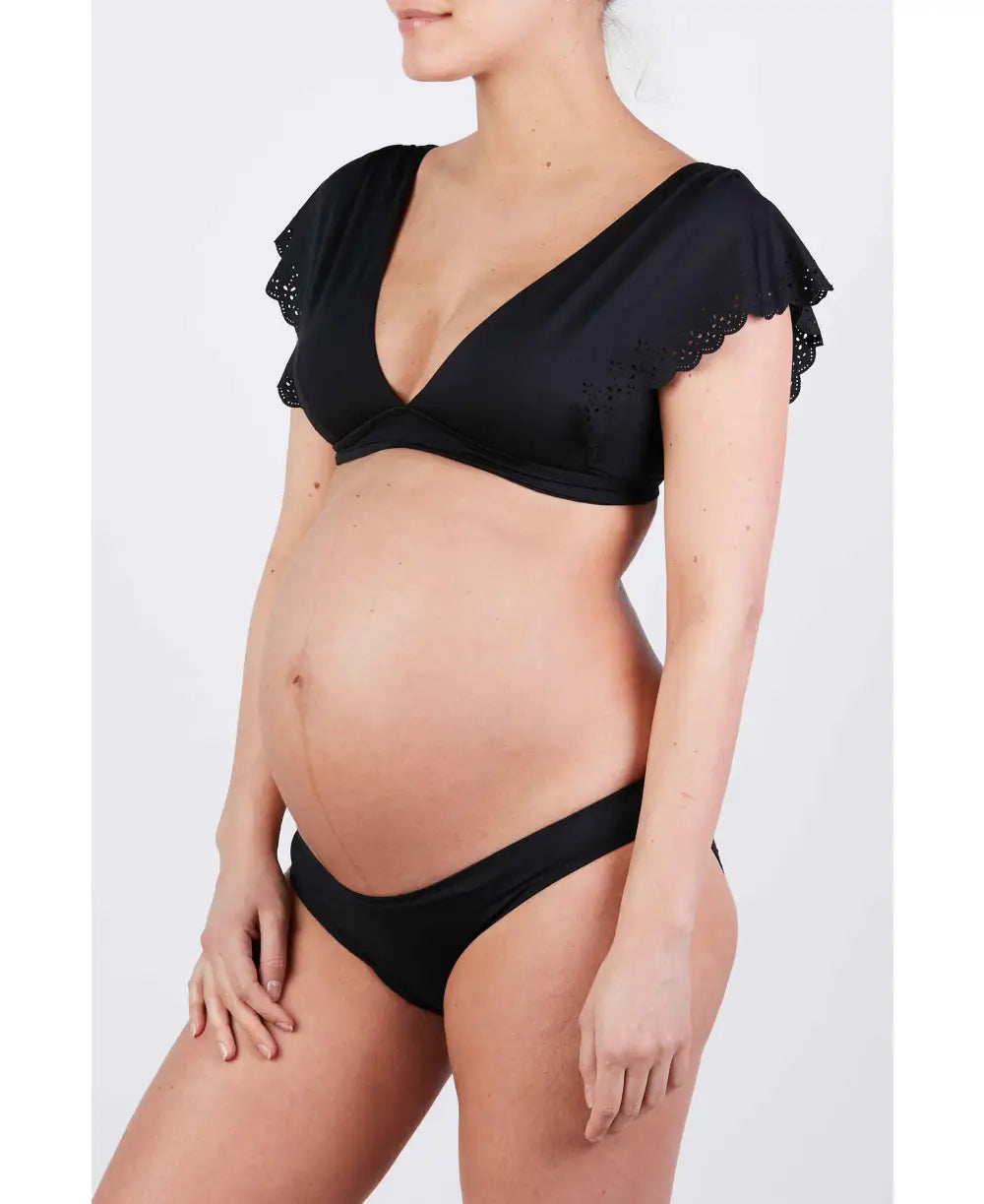 Maternity bikini Bloom black - Bikini