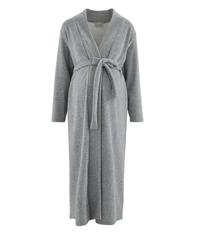 Maternity long cardigan Sweet Home grey - Nightdress