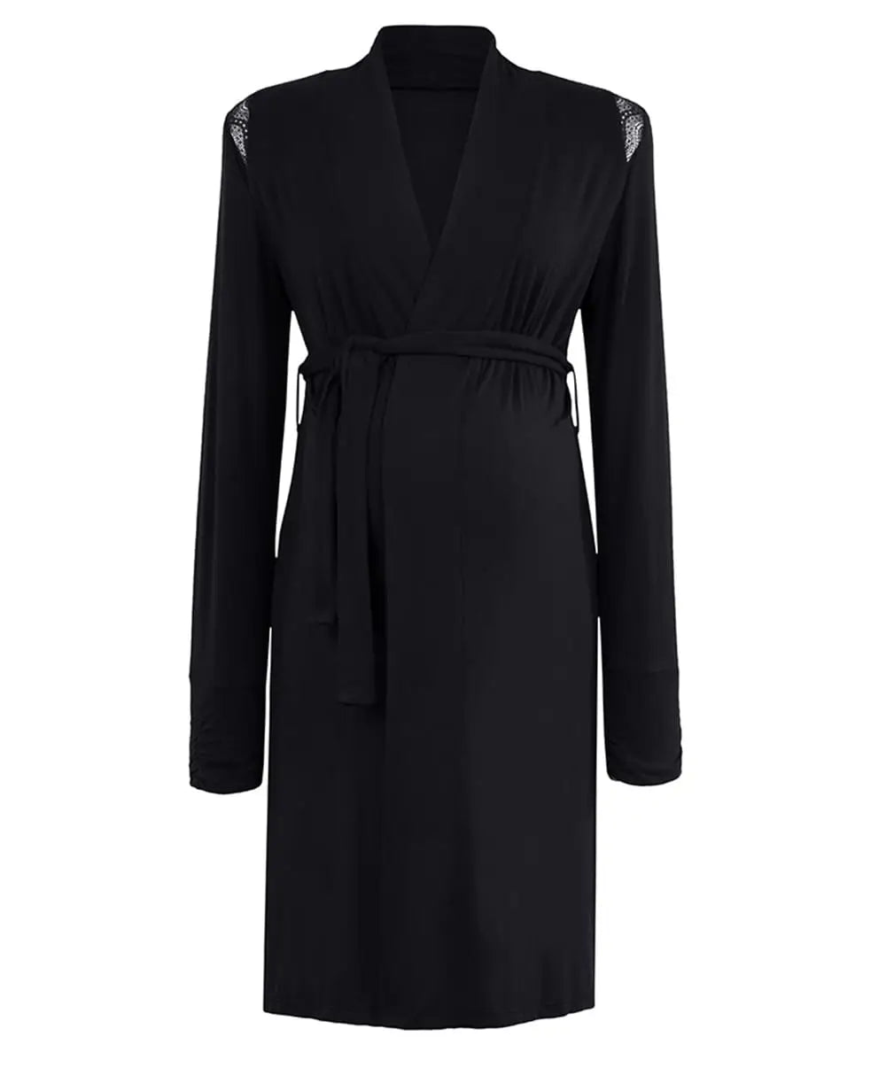 Maternity negligee Serenity Black