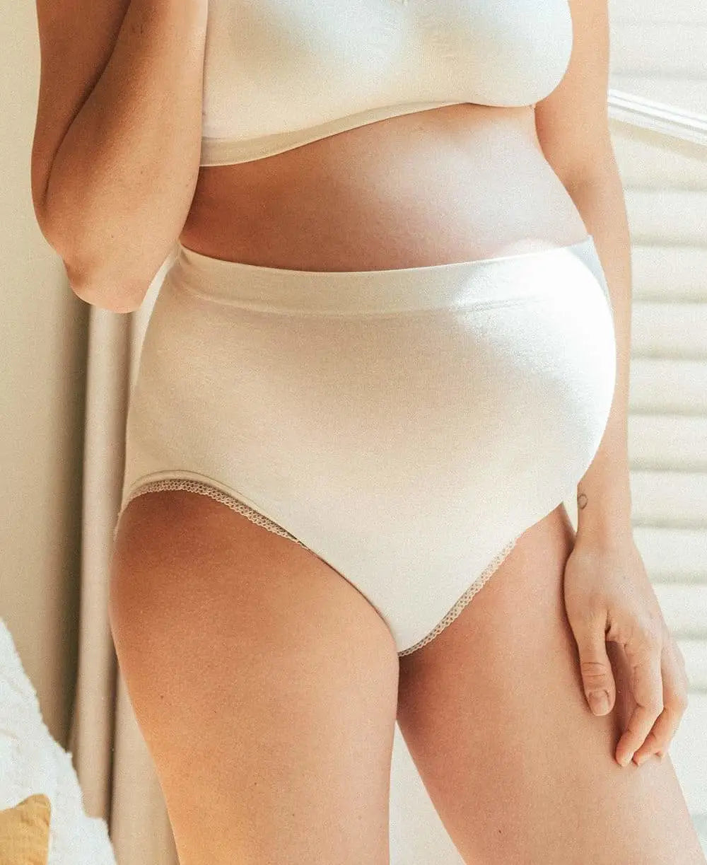 5 Pieces Soft Women Underpant High Waist Thong Cotton Briefs Stretch  Seamless Ladies - S