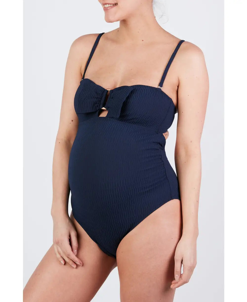 Maternity swimsuit Bamboo navy - Swimsuit