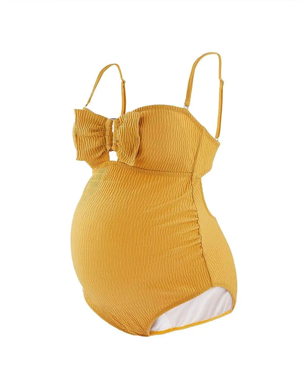 Maternity swimsuit Bamboo yellow