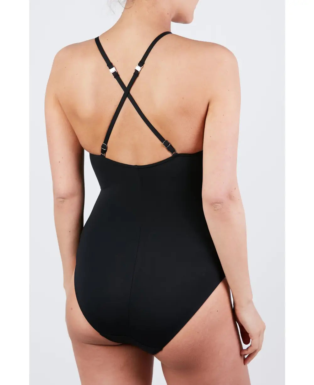 Black Super-Stretch Maternity Swimsuit