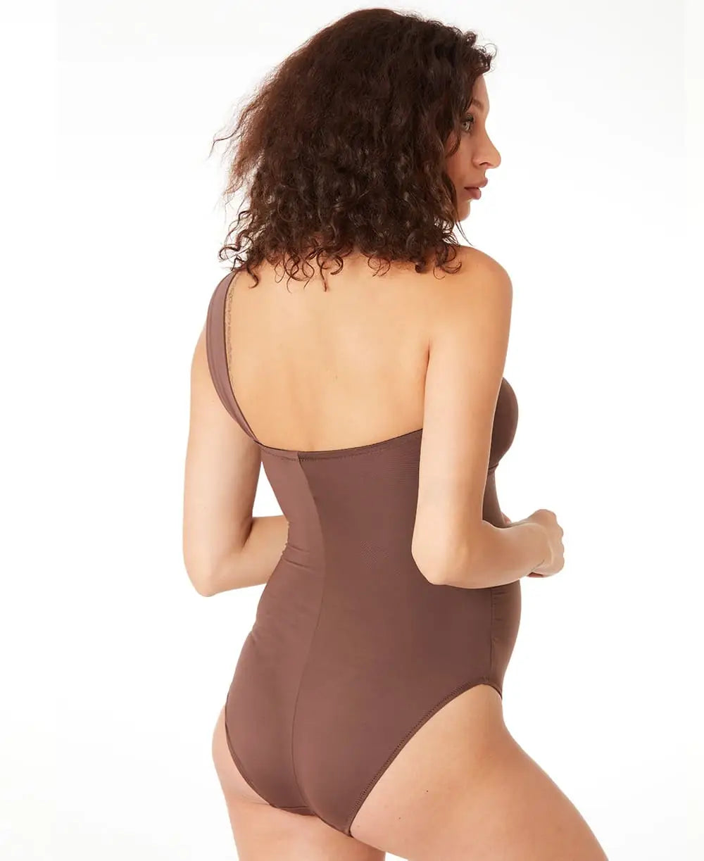 Maternity swimsuit Cuba glaze brown