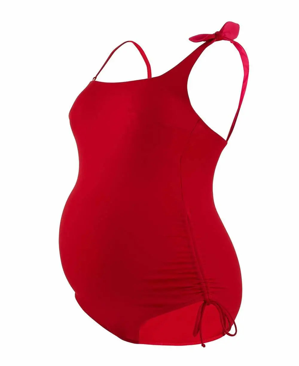 Maternity swimsuit Dolce red