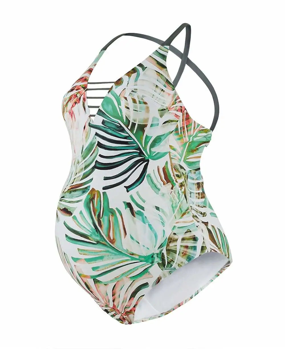 Maternity swimsuit Honolulu multicolored