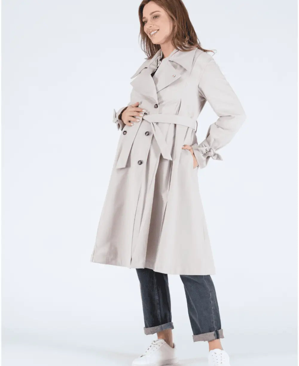 Meghan waterproof trench coat sand - Coats and jackets
